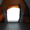 vidaXL Tente de camping de cabine 4 personnes gris orange imperm&eacute;able