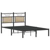 vidaXL Cadre de lit sans matelas ch&ecirc;ne sonoma 120x190 cm