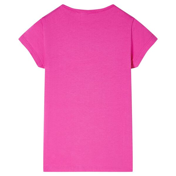 T-shirt pour enfants rose fonc&eacute; 92