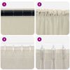 vidaXL Rideau en Voile 2 pcs Couleur sable 225 x 140 cm Polyester
