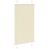 vidaXL Store pliss&eacute; cr&egrave;me 70x100 cm largeur du tissu 69,4 cm polyester