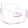 vidaXL Canap&eacute; pour enfants Gris clair Peluche douce
