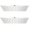 vidaXL Pomme de douche plongeante 2 pcs Acier inoxydable 30x40 cm
