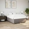 vidaXL Cadre de lit sans matelas taupe 140x200 cm tissu