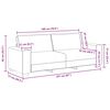 vidaXL Canap&eacute; &agrave; 3 places gris clair 180 cm tissu