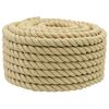 vidaXL Corde de bateau 25 m 2 Naturel PP
