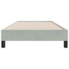 vidaXL Cadre de lit sans matelas gris clair 80x220 cm velours