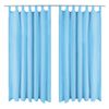 vidaXL Rideau occultant avec boucles 2 pcs 140 x 225 cm Turquoise
