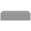 vidaXL Étagères à tiroirs murales 2 pcs gris 40x23,5x10 cm MDF