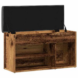 vidaXL Banc &agrave; chaussures vieux bois 82x32x45,5 cm bois d'ing&eacute;nierie