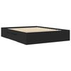 vidaXL Cadre de lit sans matelas noir 150x200 cm bois d'ing&eacute;nierie