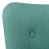 vidaXL Fauteuil avec repose-pied vert tissu