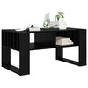 vidaXL Table basse Ch&ecirc;ne noir 92 x 49,5 x 45 cm Bois d'ing&eacute;nierie