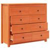 vidaXL Armoire lat&eacute;rale cire marron 100x40x90 cm bois de pin massif
