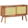 vidaXL Buffet 112x30x65 cm Bois de manguier massif