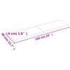vidaXL Comptoir de salle de bain marron 160x40x(2-4) cm bois trait&eacute;
