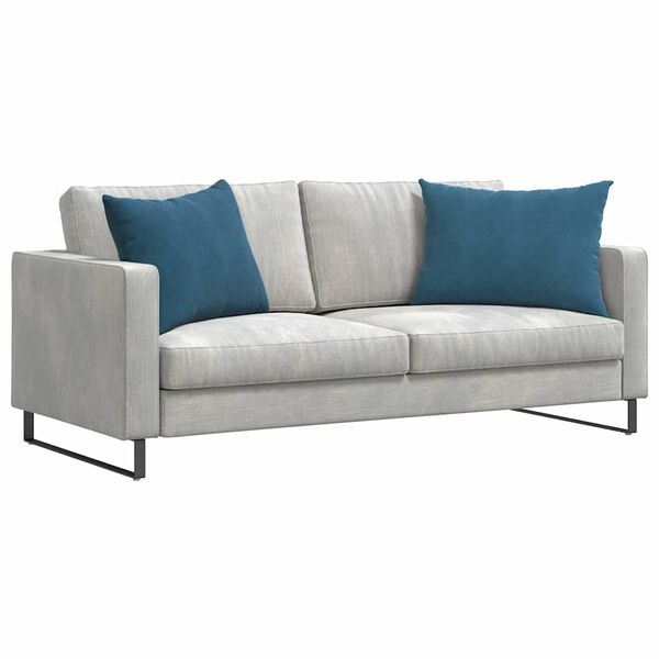 vidaXL Coussins de canap&eacute; 2 pcs Bleu 70 x 50 cm