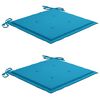 vidaXL Chaises pliables de jardin lot de 2 avec coussins Bambou