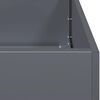 vidaXL Jardini&egrave;re anthracite 200x80x40 cm acier