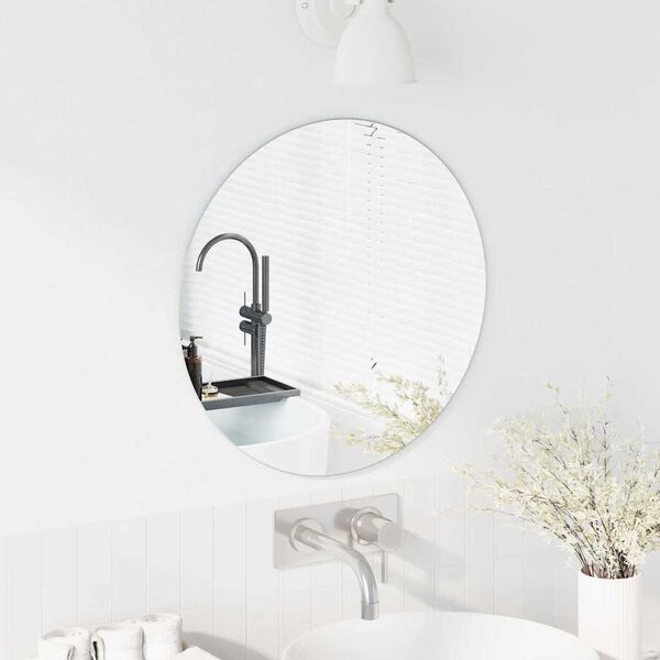 vidaXL Miroir mural Rond &Oslash; 50 cm verre tremp&eacute;