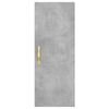 vidaXL Armoire murale gris b&eacute;ton 34,5x34x90 cm