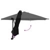 vidaXL Parasol de jardin Noir et Noir 248 x 248 x 148 cm