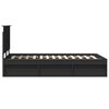 vidaXL Cadre de lit Noir 120 x 200 cm Bois de pin massif