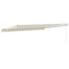 vidaXL Auvent r&eacute;tractable cr&egrave;me 4x3 m tissu et aluminium