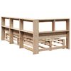 vidaXL Lit biblioth&egrave;que sans matelas 90x190 cm bois de pin massif