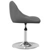 vidaXL Chaises pivotantes &agrave; manger lot de 4 Gris fonc&eacute; Velours