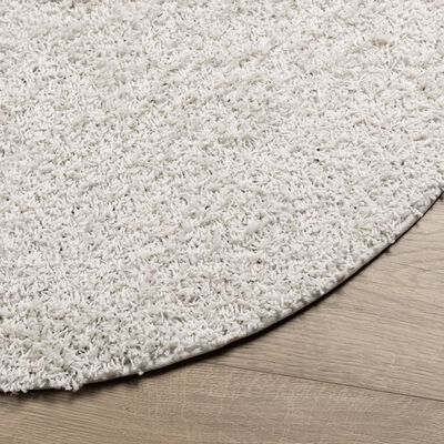 vidaXL Tapis shaggy PAMPLONA poils longs moderne crème Ø 120 cm