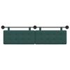 vidaXL T&ecirc;te de lit suspendue Vert fonc&eacute; 190 x 55 x 5 cm tissu