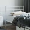 vidaXL T&ecirc;te de lit m&eacute;tal blanc 100 cm