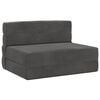 vidaXL Canap&eacute;-lit pliable Gris fonc&eacute; 100 x 80 x 60 cm Tissu