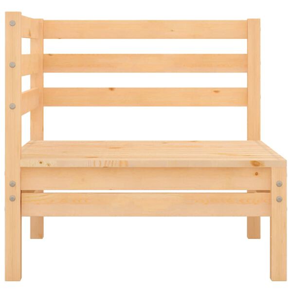 vidaXL Canap&eacute; d'angle de jardin Bois de pin massif