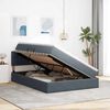vidaXL Lit de Rangement avec matelas Gris fonc&eacute; 140 x 200 cm Velours