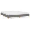vidaXL Cadre de lit sans matelas gris fonc&eacute; 180x200 cm tissu