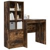 vidaXL Bureau avec tiroir 2 pcs Ch&ecirc;ne fum&eacute;