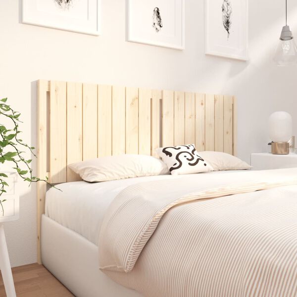vidaXL T&ecirc;te de lit 165,5x4x100 cm Bois massif de pin