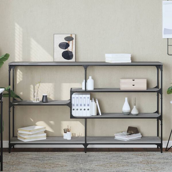 vidaXL Table console sonoma gris 160x32x95 cm bois d'ing&eacute;nierie