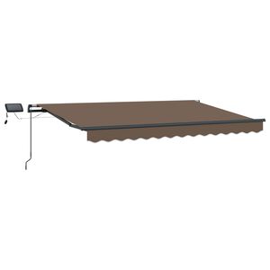 vidaXL Auvent r&eacute;tractable Taupe 350 x 250 cm Tissu et Aluminium