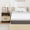 vidaXL Surmatelas Blanc 80 x 200 cm Tissu jacquard