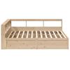 vidaXL Lit biblioth&egrave;que sans matelas 200x200 cm bois massif de pin