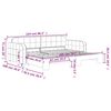 vidaXL Lit de jour avec gigogne sans matelas vert fonc&eacute; 90x200 cm
