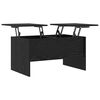 vidaXL Table basse Ch&ecirc;ne noir 102 x 50,5 x 46,5 cm Bois d'ing&eacute;nierie