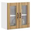 vidaXL Armoire murale de cuisine avec porte vitr&eacute;e "Lucca" Ch&ecirc;ne artisanal Bois d'ing&eacute;nierie