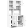 vidaXL Armoire de cuisine blanc 95x50x180 cm bois d'ing&eacute;nierie