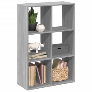 vidaXL &Eacute;tag&egrave;re s&eacute;paratrice de pi&egrave;ce sonoma gris 69,5x29x103,5 cm