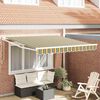 vidaXL Auvent r&eacute;tractable manuel Vert 350 x 250 cm