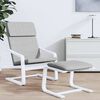 vidaXL Chaise de relaxation Gris clair Tissu